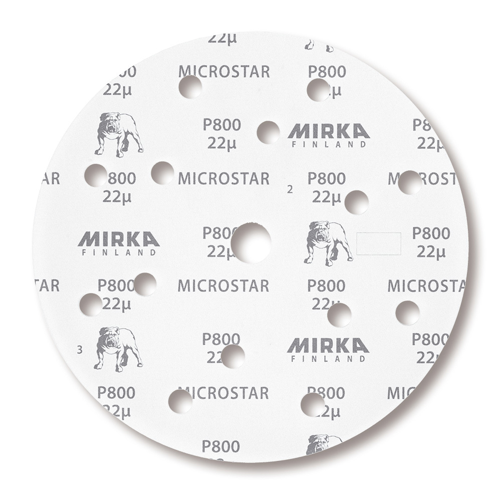 Mirka Microstar Scheibe, Ø 150 mm Grip, P 2500, 15 Loch, 50er Pack
