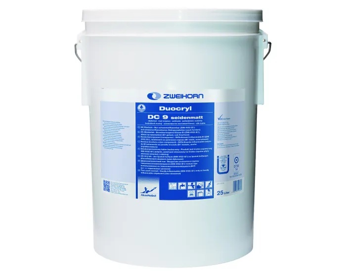 Zweihorn Klarlack Duocryl DC 9, Seidenmatt, 25 l