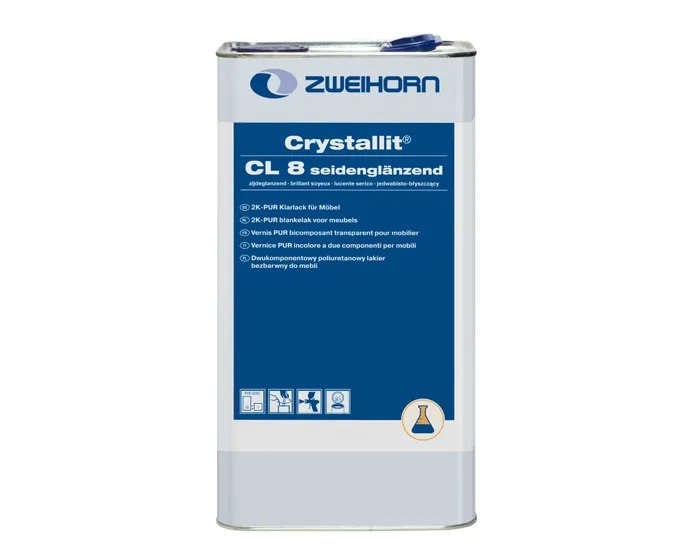 Zweihorn Lack Crystallit, Seidenglanzend CL 8, 5 l