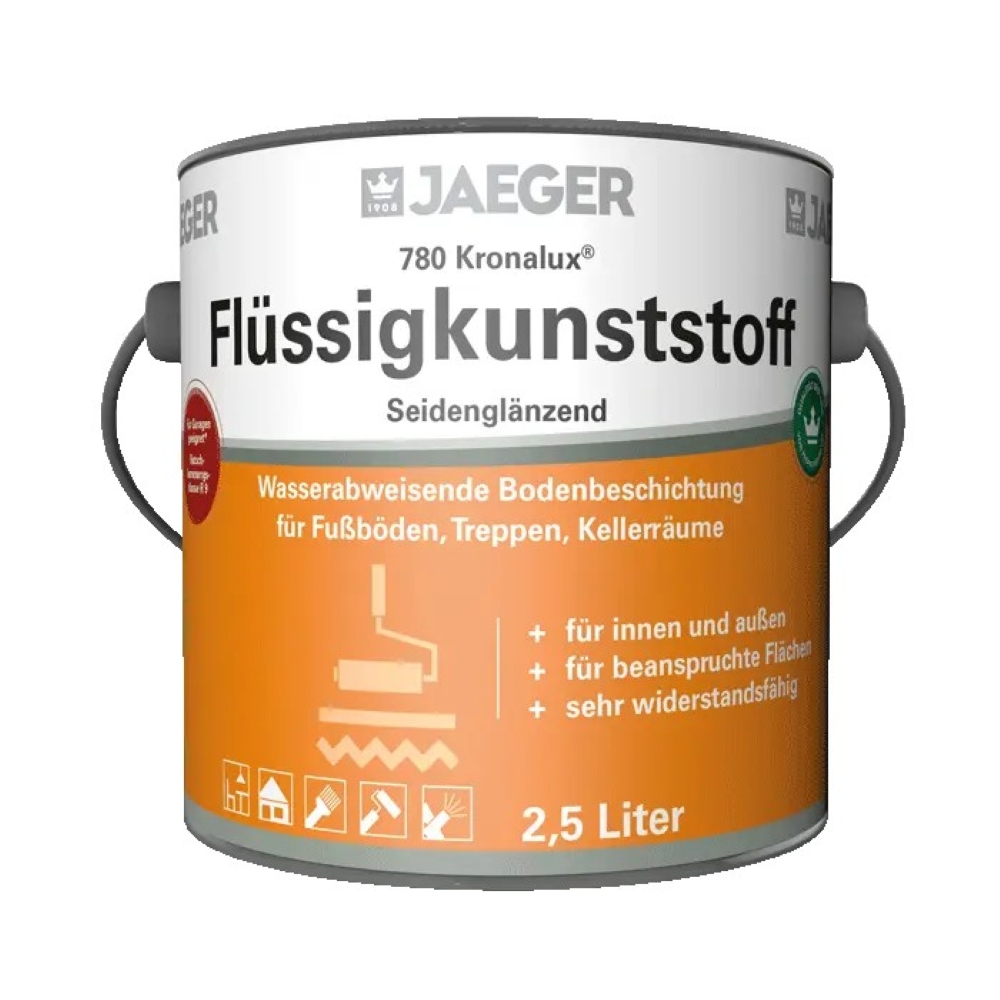 JAEGER Kronalux Flüssigkunststoff 780, RAL 7001- Silbergrau, 750 ml