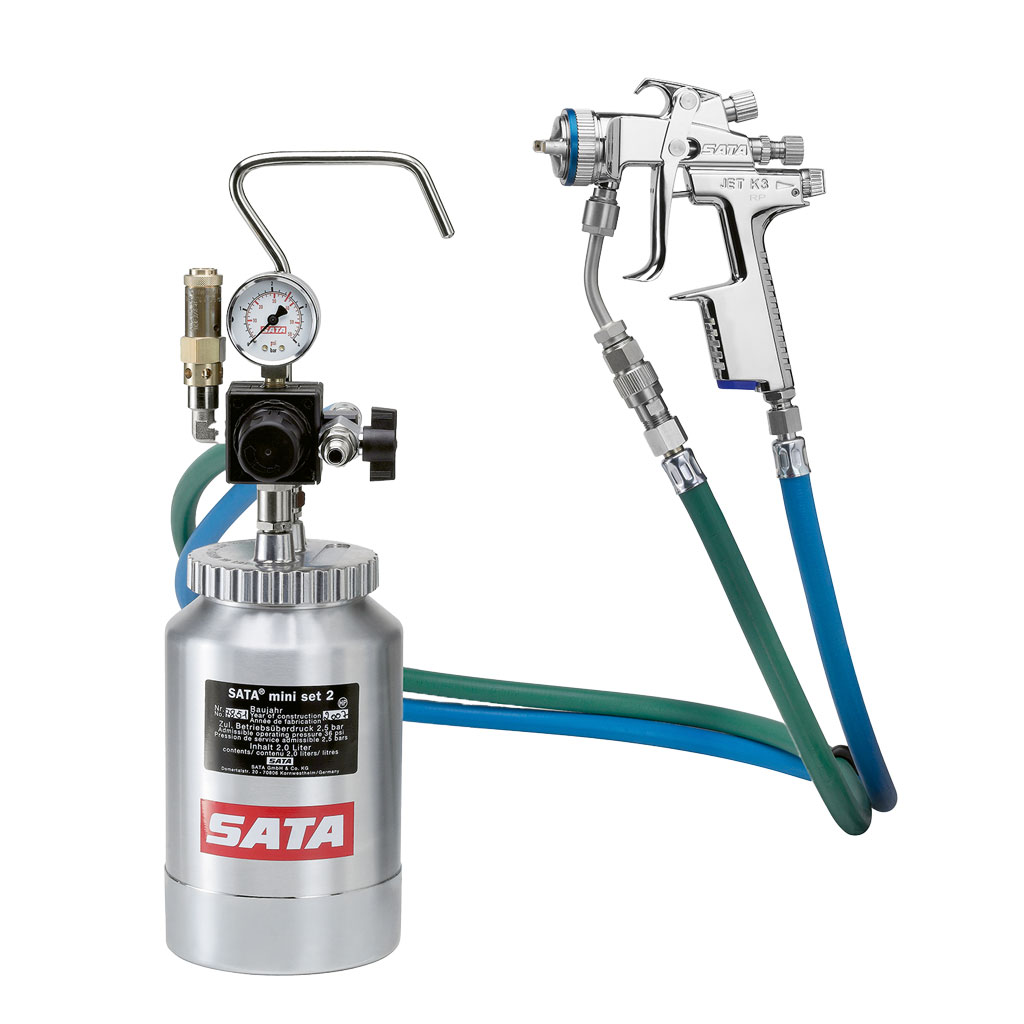 SATA mini set 2 mit SATAjet 3000 K, RP 1,1 und Materialrohr