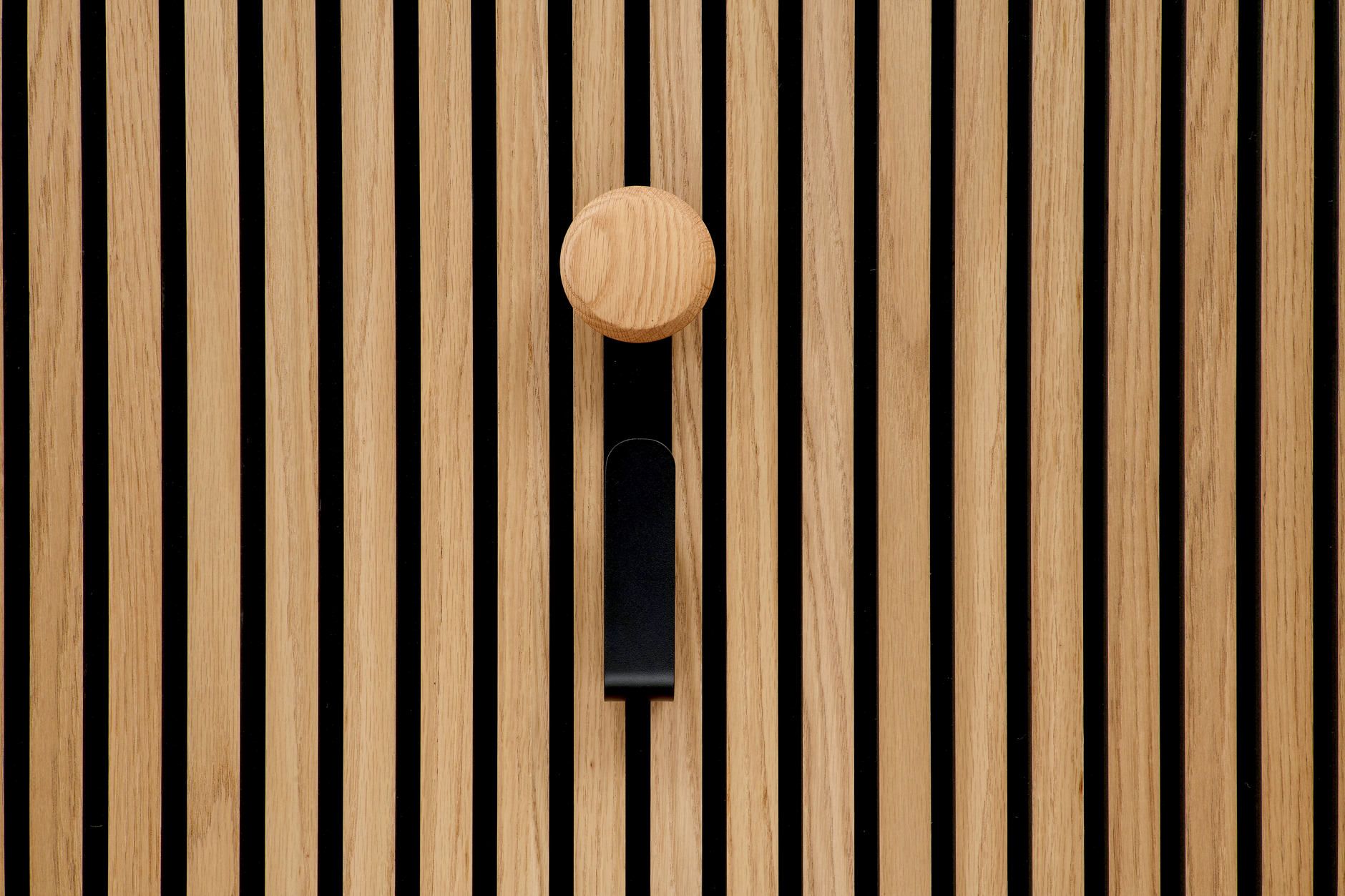 Ter Hürne Living Wall Function Haken Holzknopf Jesper Lang, Schwarz