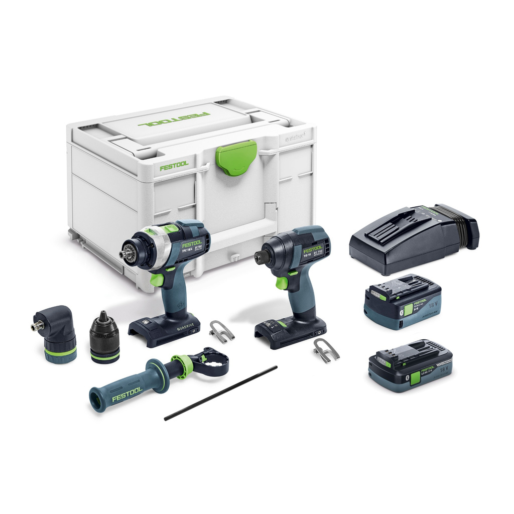 Festool Schrauber- und Bohrer-Set TID18 5,0/ 4,0-Set TPC18