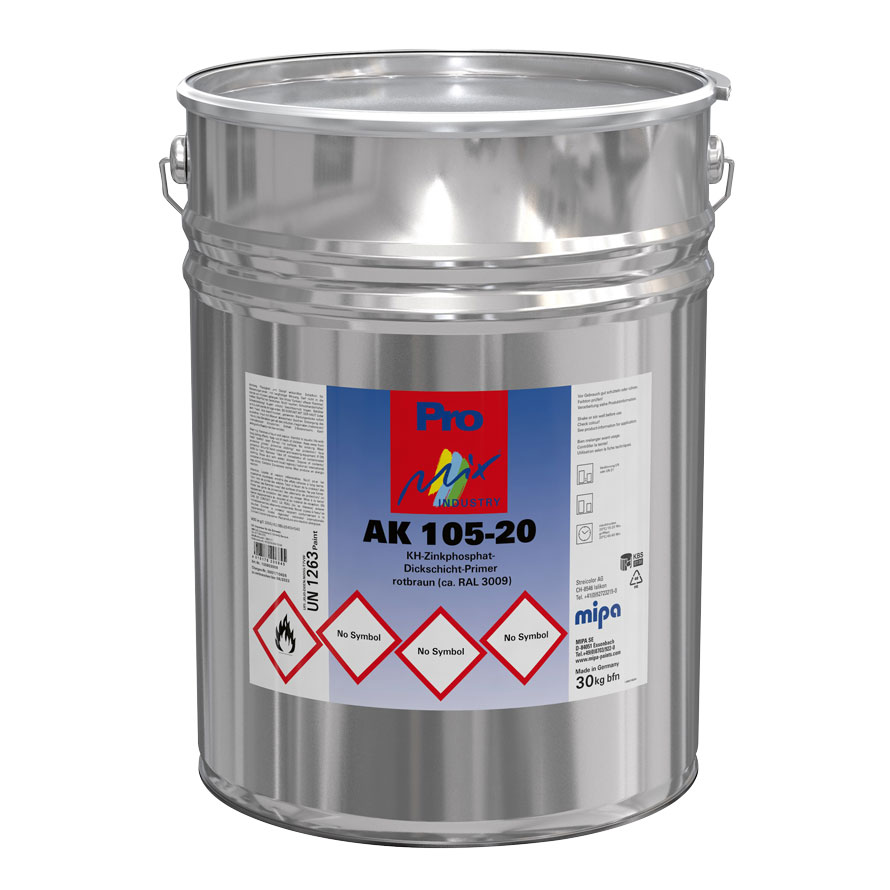 Mipa KH-Zinkphosphat-Dickschicht-Primer AK 105-20, RAL 3009, 30 kg