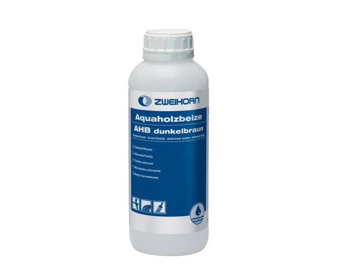 Zweihorn Aquaholzbeize AHB, Dunkelbraun 1 l