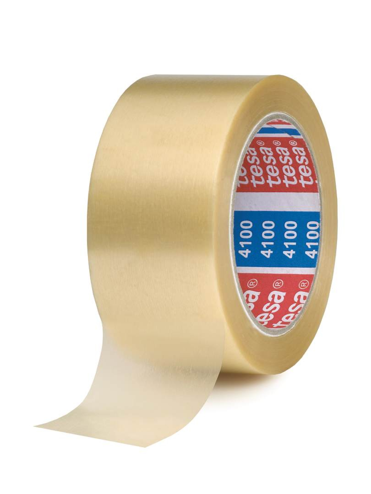 tesa Verpackungsklebeband 4100 PVC, transparent, 50 mm x 66 m