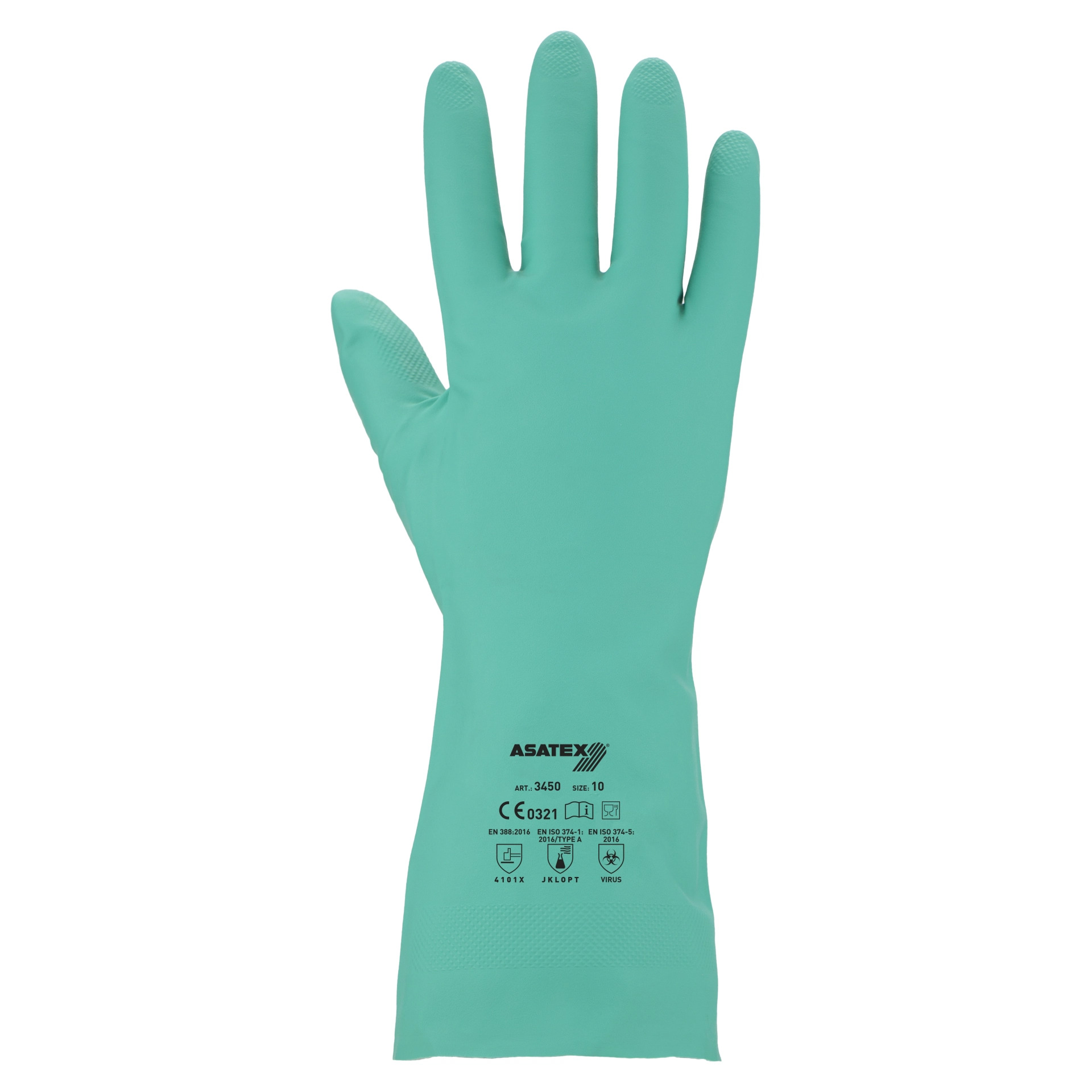 Asatex Chemikalienschutz-Handschuh 3450, 320 mm, Größe 09