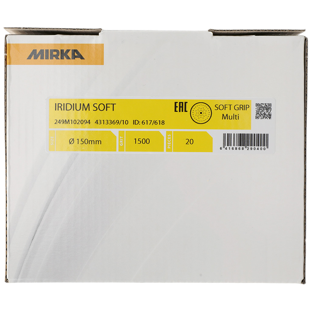 Mirka Schleifscheibe Iridium Soft Grip, Multifit 400, Ø 150 mm