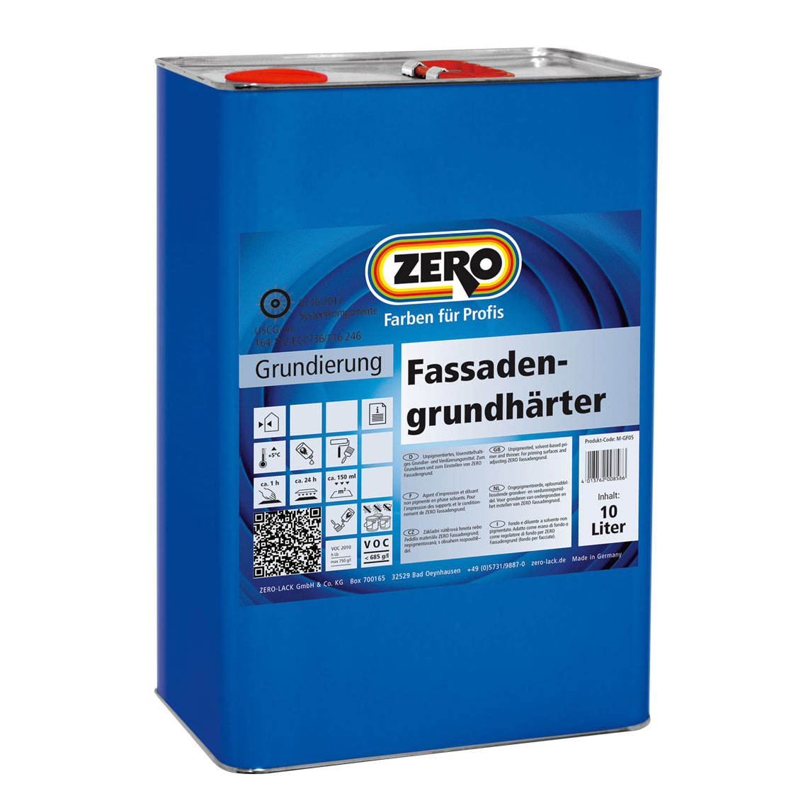 ZERO Fassadengrundhärter, Farblos, 10 l