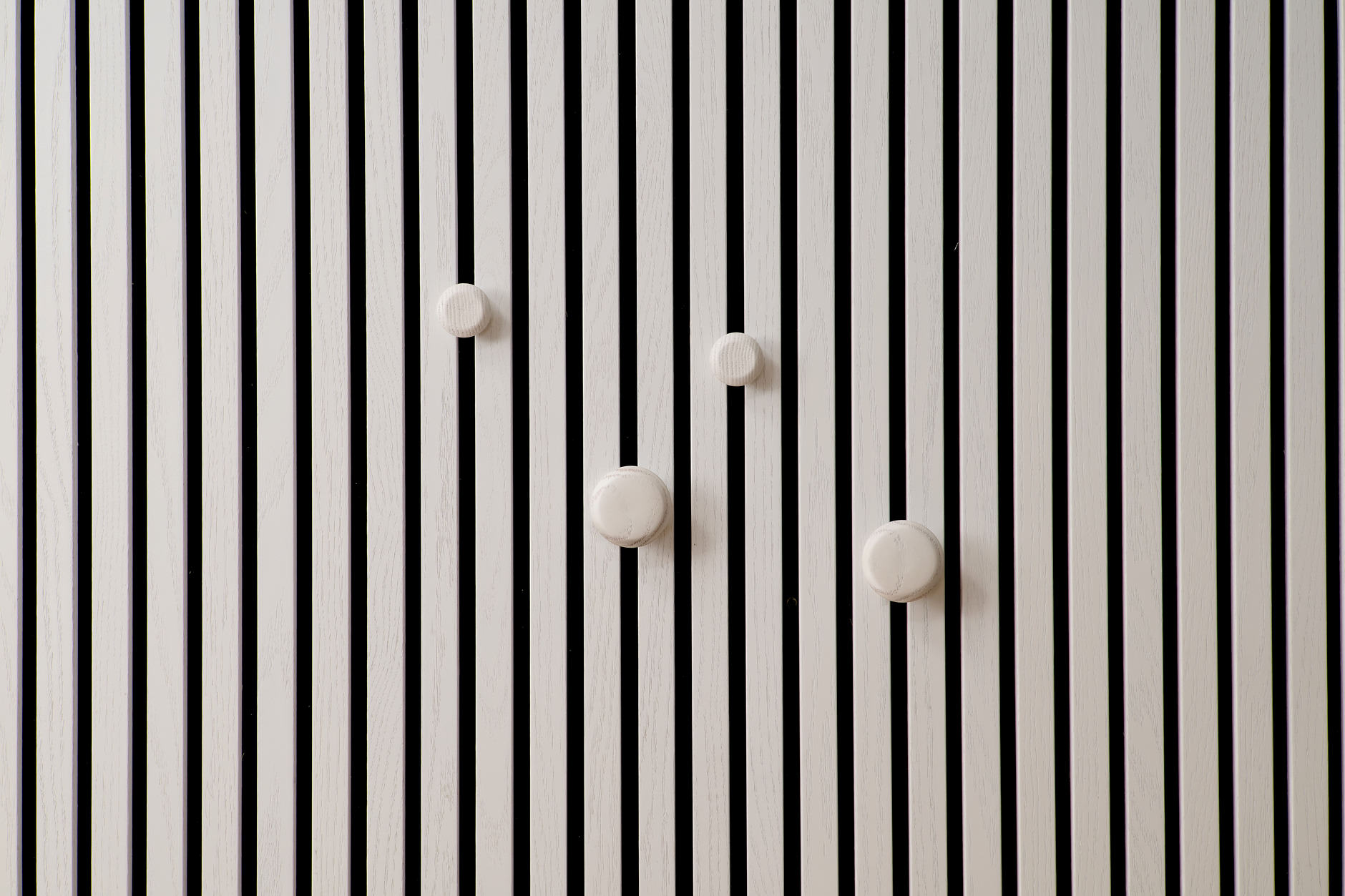 Ter Hürne Living Wall Function Holzknopf Märta, Weiß
