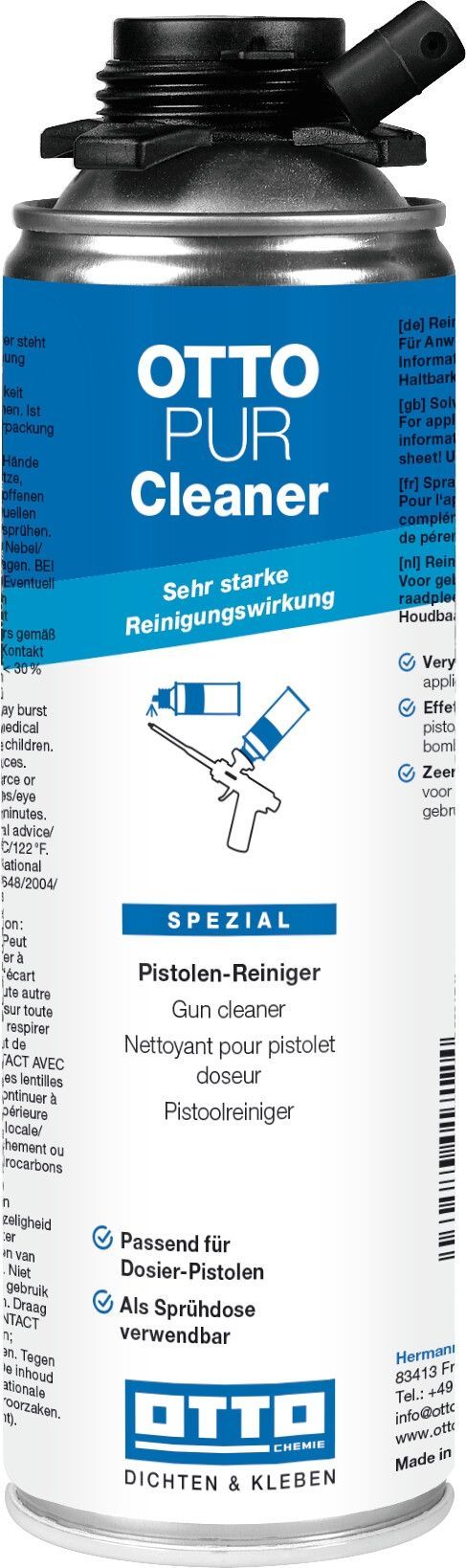 OTTOPUR Cleaner Pistolenreiniger, Farblos, 500 ml
