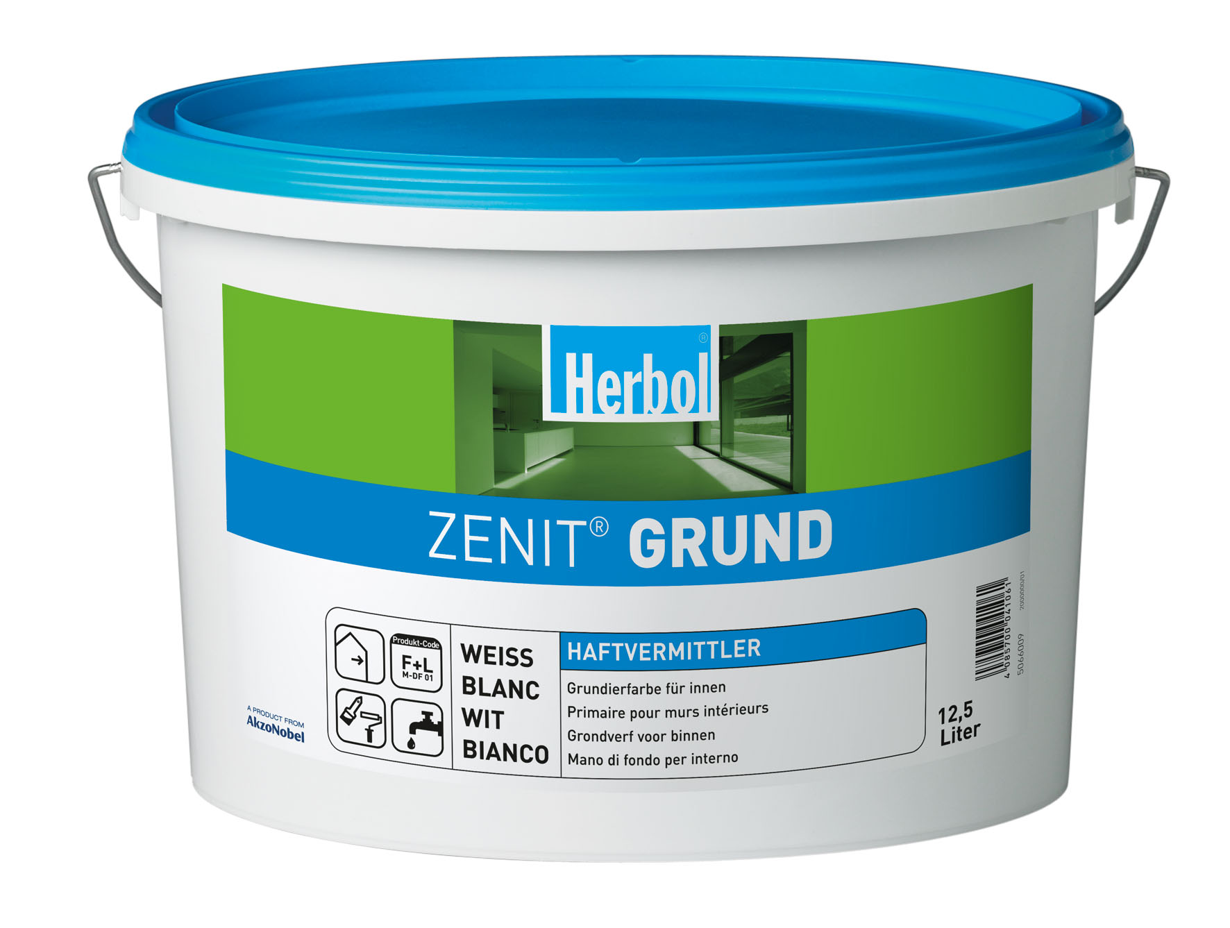 Herbol Haftgrund Zenit Grund, Weiß, 12,5 l