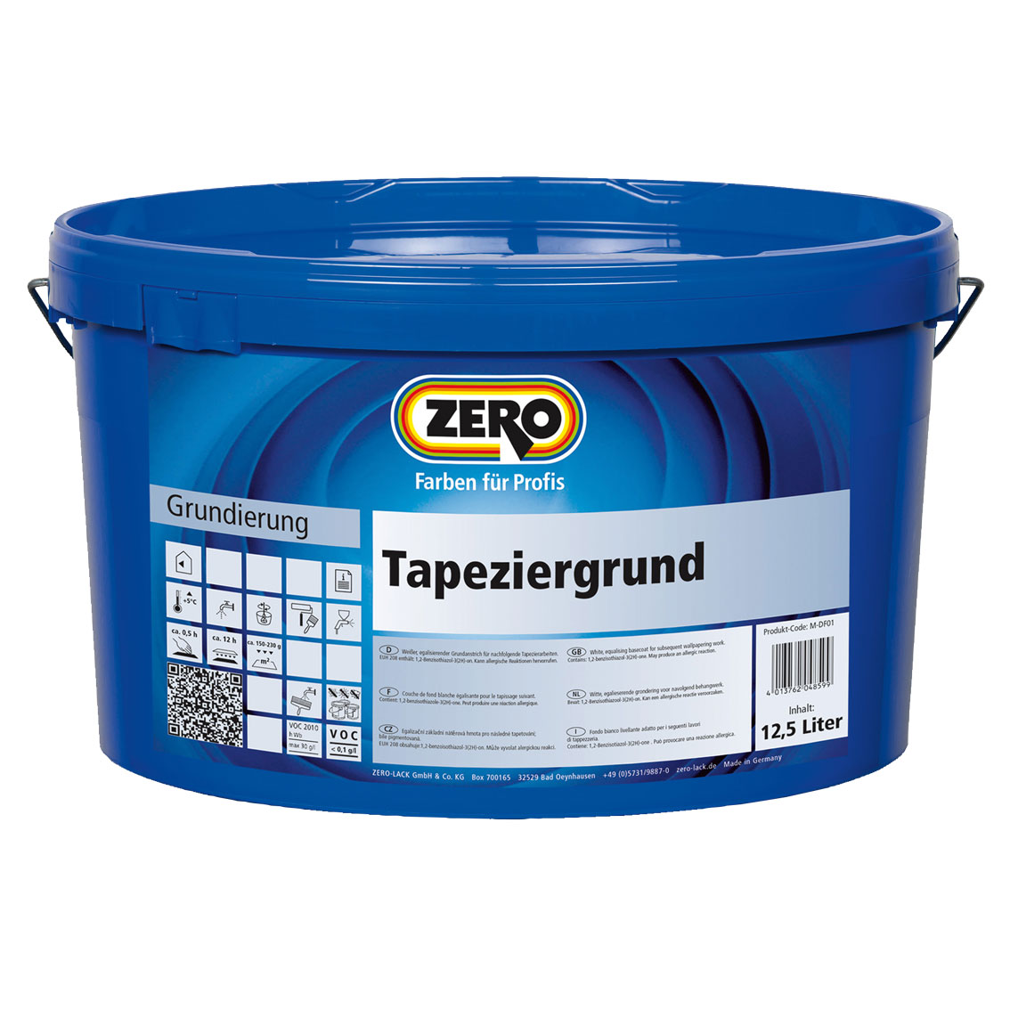 ZERO-LACK Tapeziergrund, Weiß