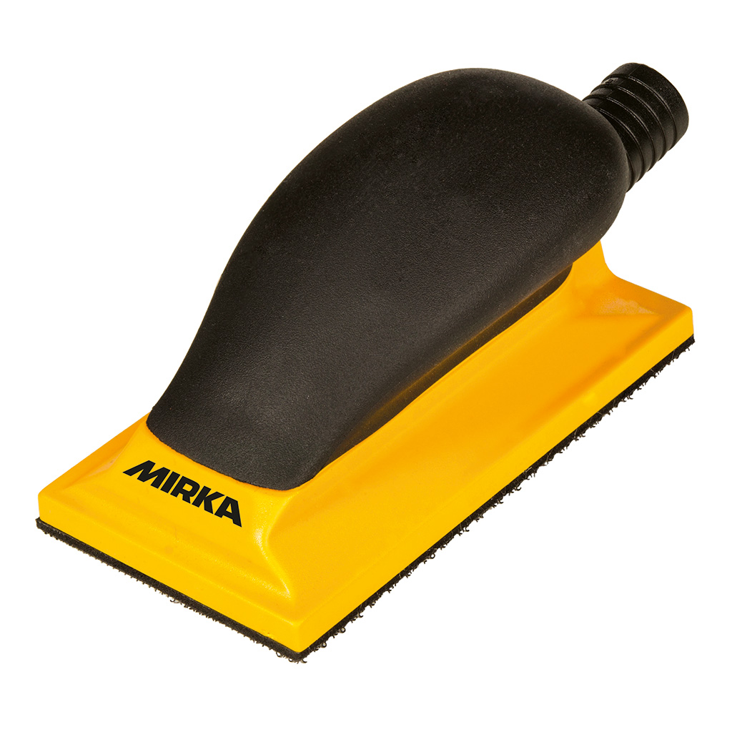 Mirka Handblock, Grip, 13- Loch, Medium, Gelb, 70 x 125 mm