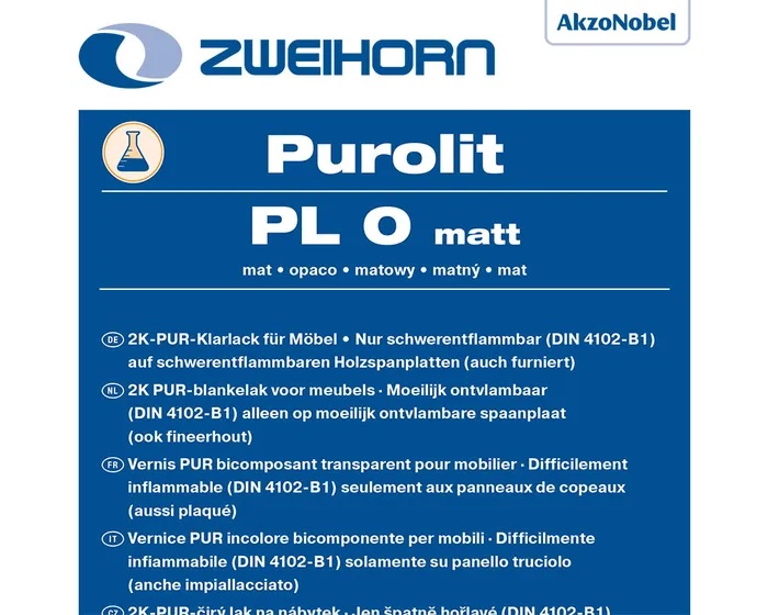 Zweihorn Klarlack Purolit, Matt PL 0, 25 l