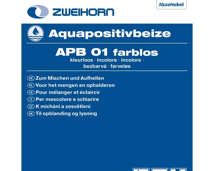 Zweihorn Aquapositivbeize APB 01 Farblos, 5 l