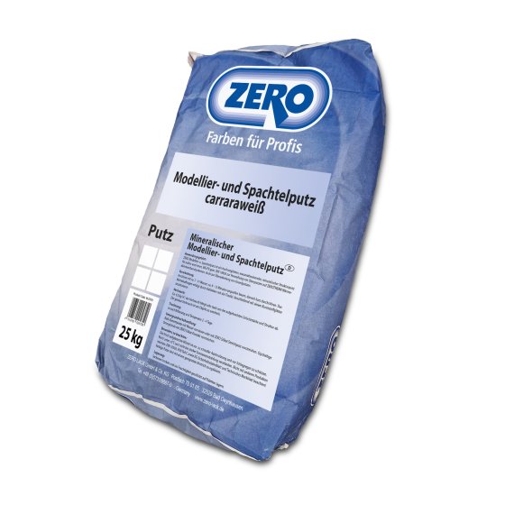 Zero Mineralischer Modellier + Spachtelputz, Carraraweiß, 25 kg