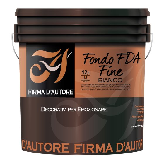 Firma D'Autore Grundierung Fondo Fine Bianco, Weiß, 12,5 l