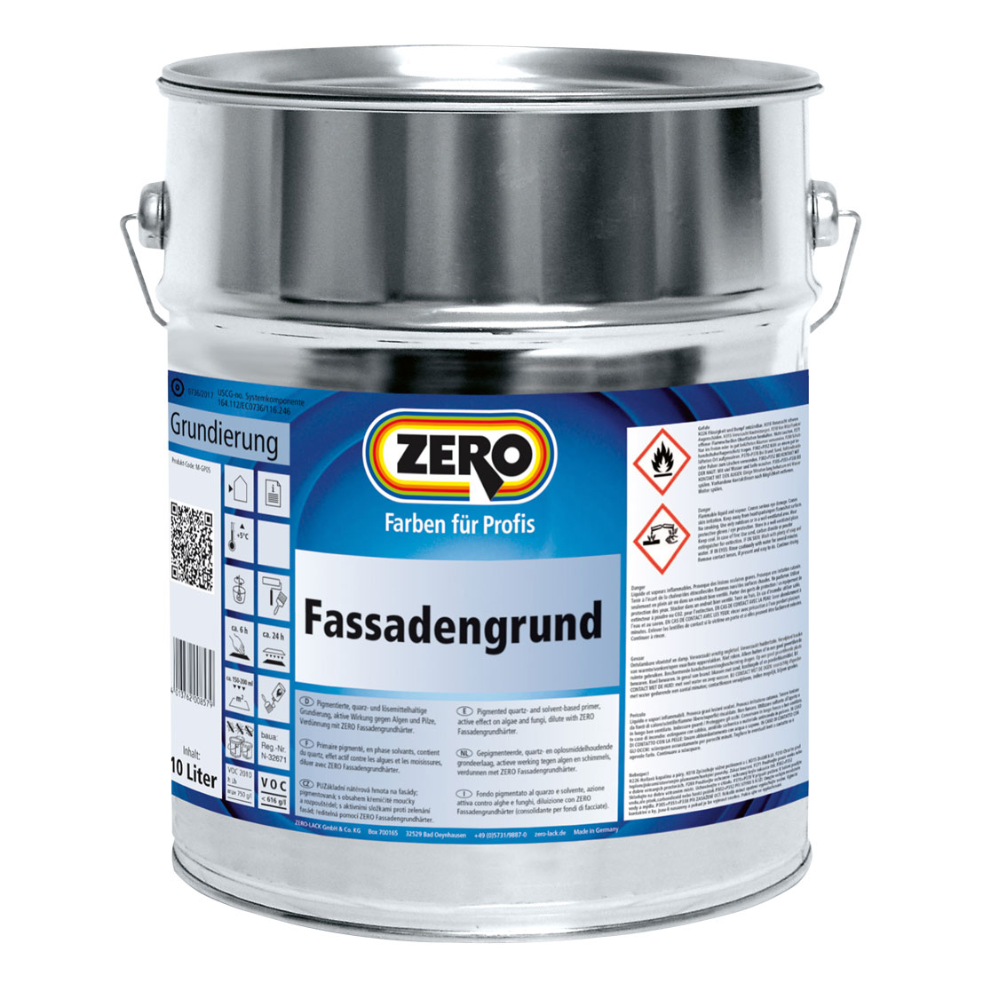 ZERO Fassadengrund, Weiß, 10 l
